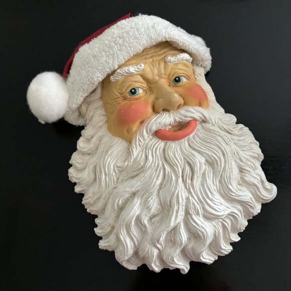 Vintage Silver Deer Santa's Celebration Signed Artist Tom Rubel 91 Chalk Santa - Picture 7 of 10